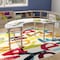 Flash Furniture 29.5 in W, 59 in L, 23 in H, Beechwood, Birch Plywood, Steel, Beech/White MK-ME088020-GG - alternate 5